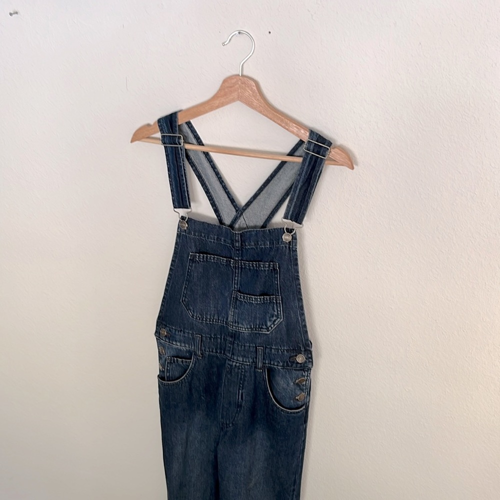 We the Free/ Free People blue denim overalls, size XS (relaxed fit)